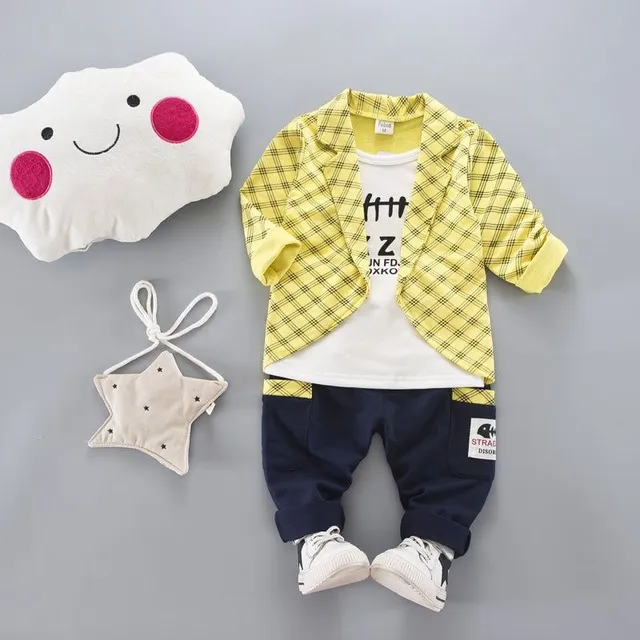 Boys set - T-shirt with jacket and trousers