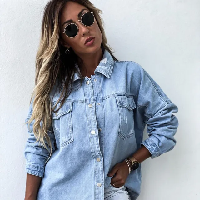 Women's Long Denim Jacket