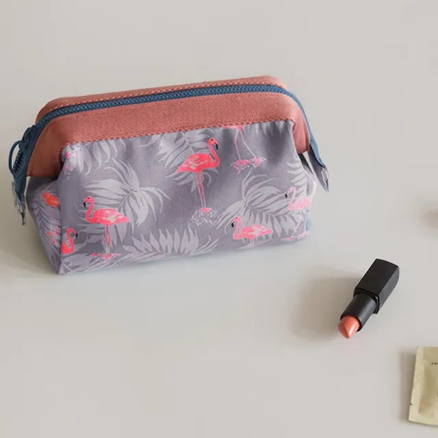 Stylische Kosmetiktasche mit Druck - praktischer Organizer für Kosmetik und Kleinigkeiten