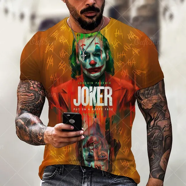 Men's short sleeve T-shirt with print - Joker