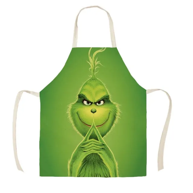 Fășă de bucătărie de Crăciun unisex cu imprimeu Grinch