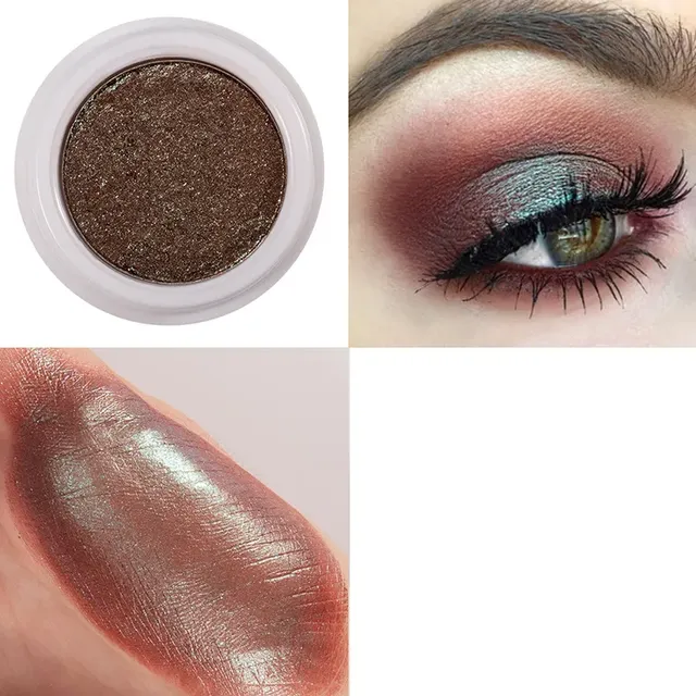 Luxurious metallic eye shadows - changing color when changing angle of light, several color variants