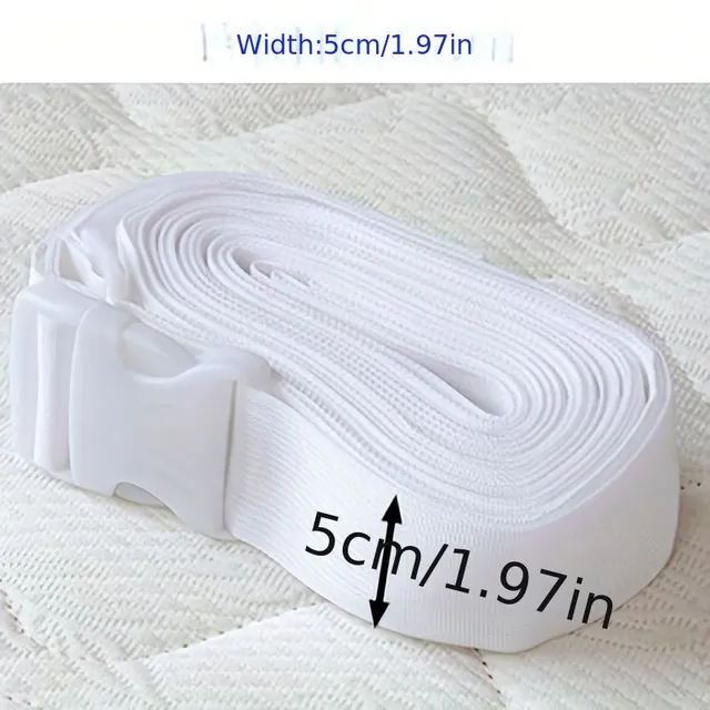 Curea de conectare a saltelei, curea de conectare a patului cu lungime de 10 m, cu cataramă reglabilă