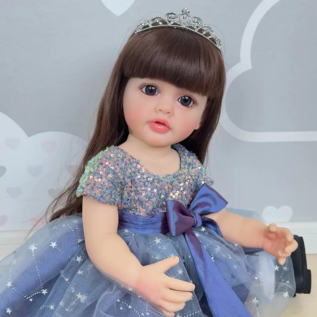 Realistic doll baby with soft touch skin