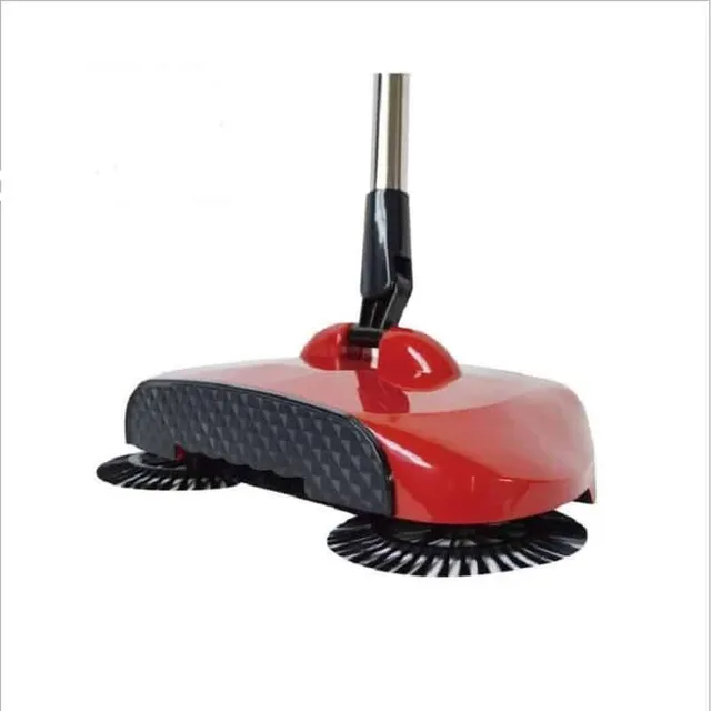 Stainless steel hand-held rotary broom