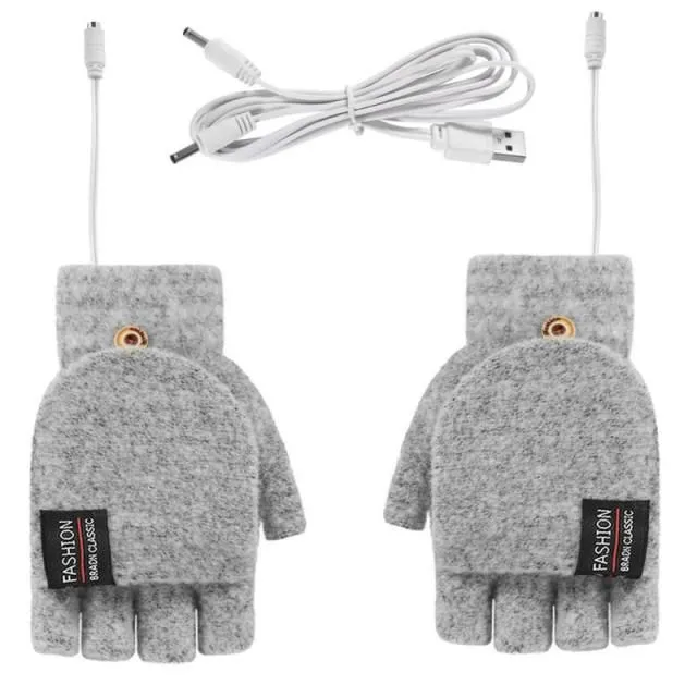 USB Electric heated gloves Double-sided heating gloves Gloves