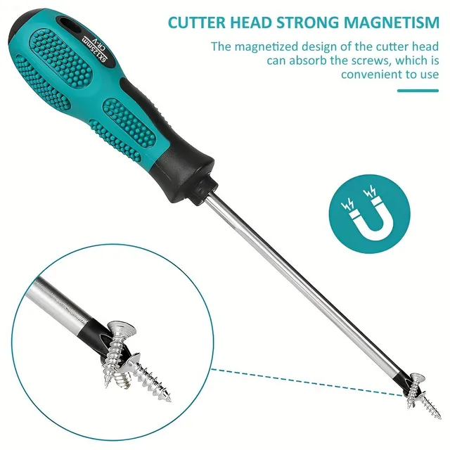 Magnetic screwdriver set - robust, ergonomic set of cross and flat screwdrivers