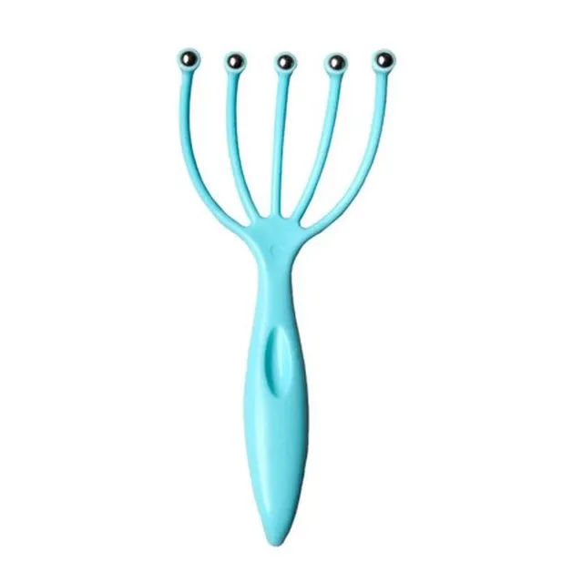 Dispozitiv de masaj pentru scalp cu 5 bile de oțel - Instrument antistres pentru masajul scalpului 19 x 9 x 3 cm