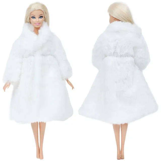 Puha kabát Barbie baba