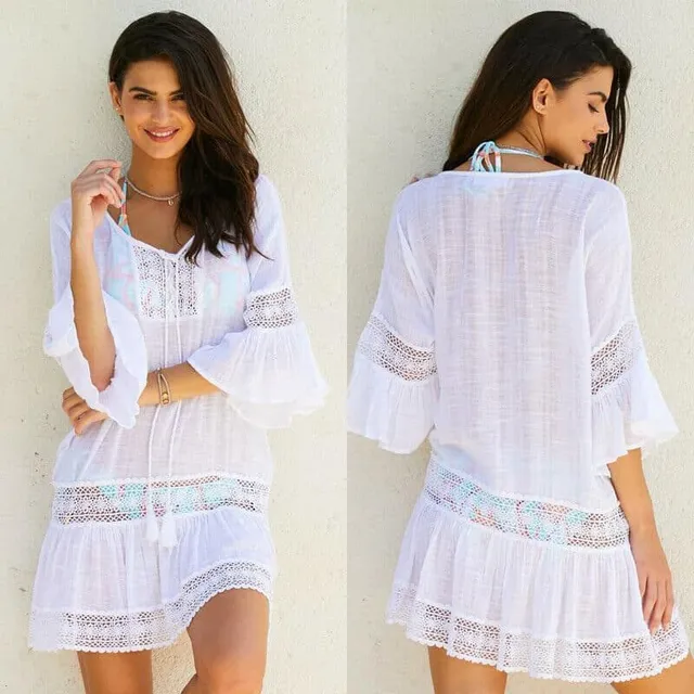 Beach tunic with embellishment Sara