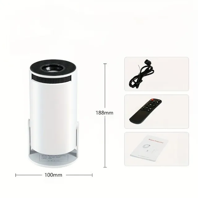 Compact projector with Android 11.0 and dual WiFi connectivity