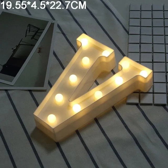 Lettres LED lumineuses