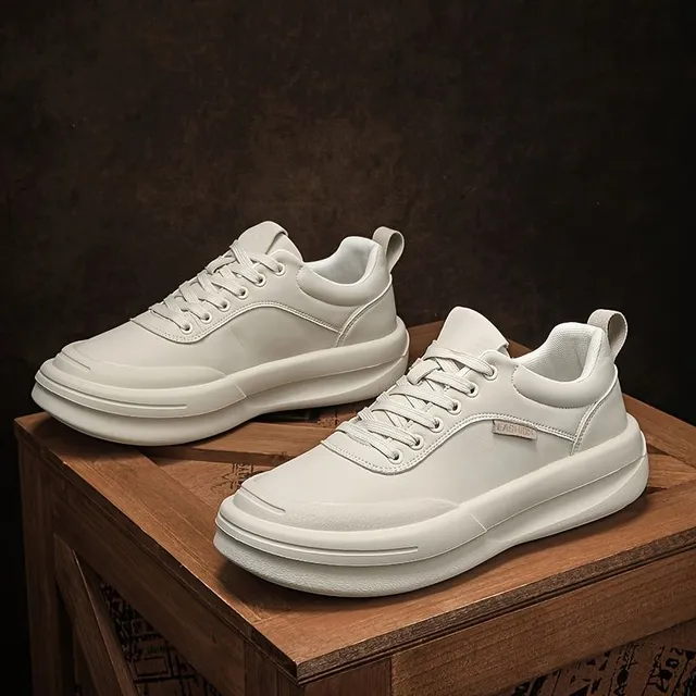 Stylish new trendy sneakers for men - versatile low outdoor shoes against skateboard