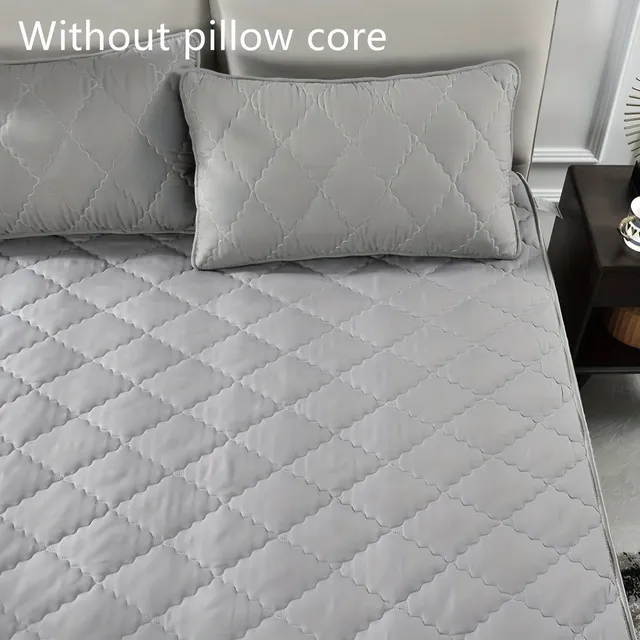 Bezstarostný spánek s modrou sadou - Nepromokavá matracová ochrana + 2 povlaky na polštáře
