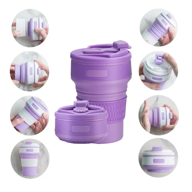 Silicone folding cup 350 ml C76