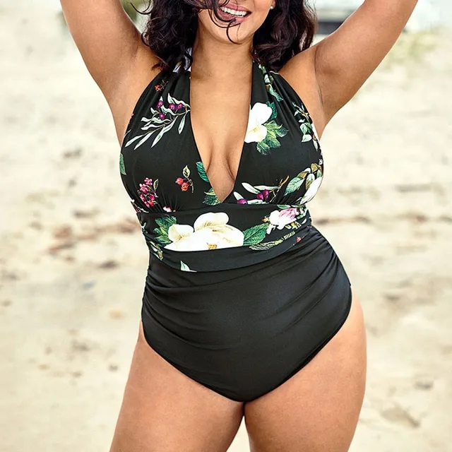 Costum de baie întreg pentru femei Plus Size, mărime Elisabeth