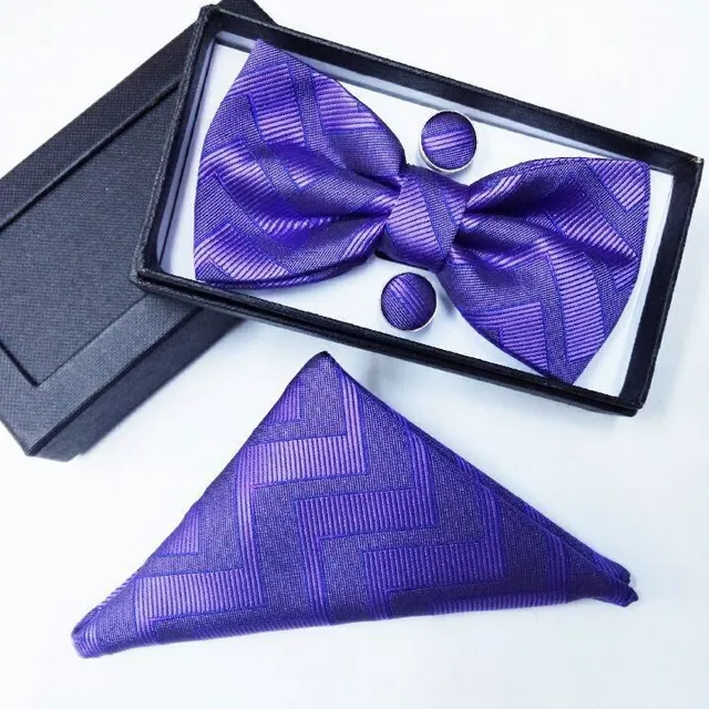 Luxury bow tie with handkerchief Gentle