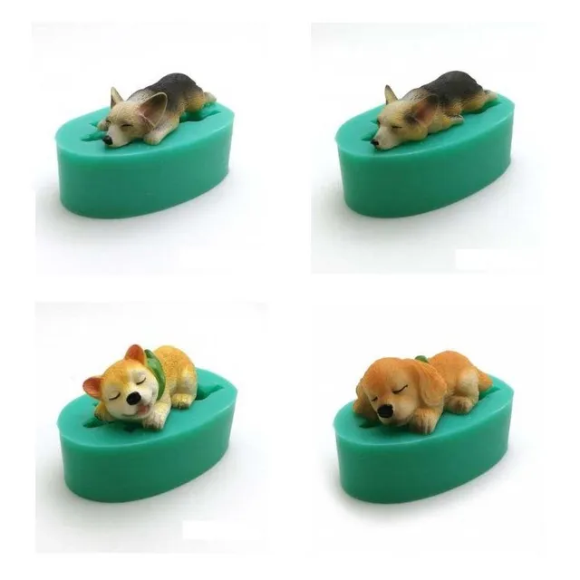 Marzipan mould with dogs