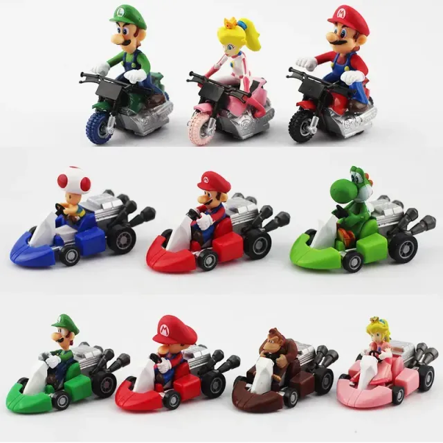 Zabawki dla dzieci - gokart z popularnymi postaciami Super Mario