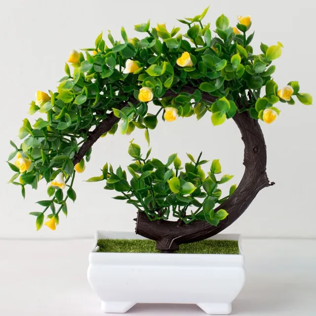 Bonsai artificial în ghiveci