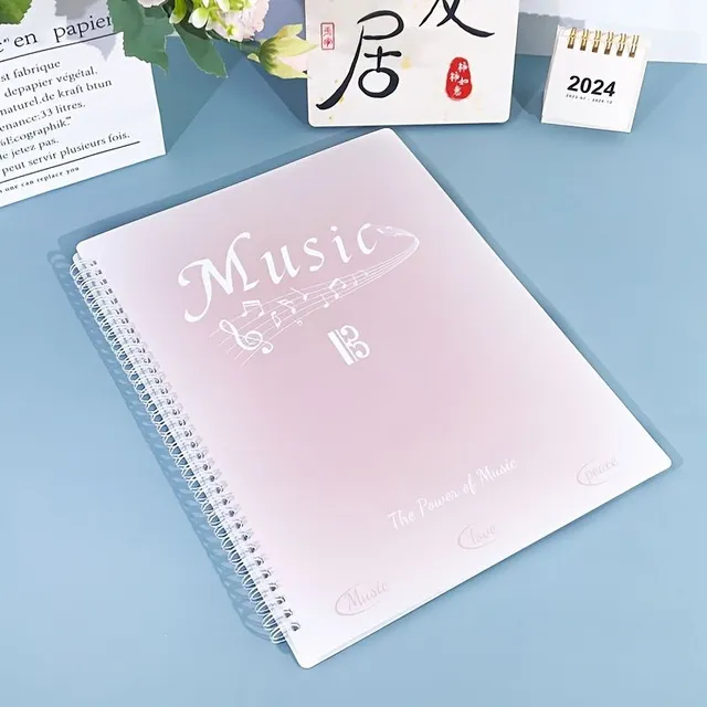 1pcs 20 Leaves 40 Page A4 Folder Notes Waterproof Folder On Music Presentation 4 Styles Optional 24 Cm * 32 Cm / 9.45 Inches * 12,6 Inches