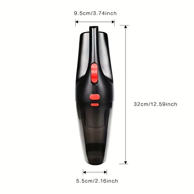 Universal wireless vacuum cleaner for car and household - Small and powerful helper with USB charging