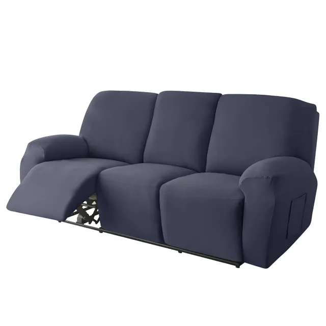 8 sztWielka aksamitna sofa - Pranie na 3-osobowe łó