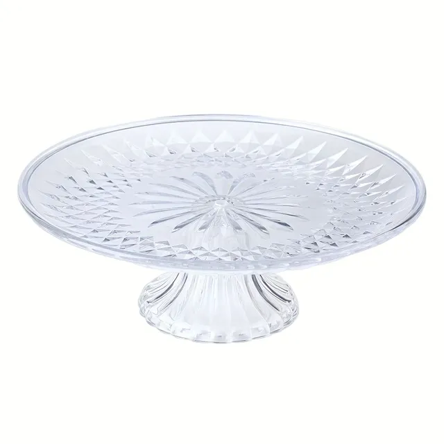 Elegant fruit bowl with acrylic petals and stand - Ideal for snacks, dried fruit and sweets