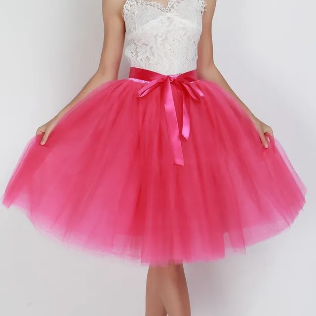 Women's Tulle Tutu Skirt with Bow