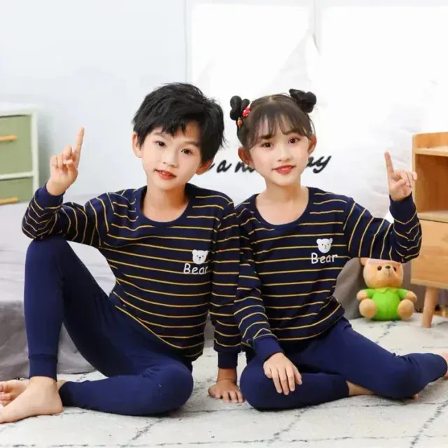 Children's pajamas with long sleeves for boys and girls