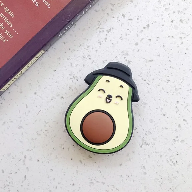 Suport PopSockets din silicon în formă drăguță de avocado și altele