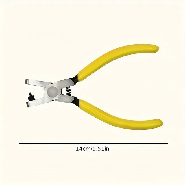 High precision punching pliers with 2mm holes for watches, tapes, shoelaces and sandals - durable carbon steel tool