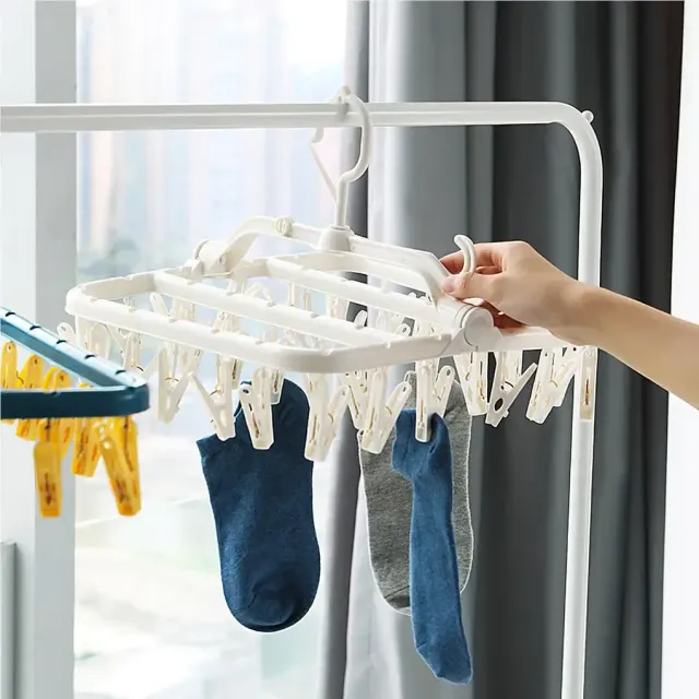 Univerzální sušák na prádlo se skládacím ramenem - vhodné na ponožky nebo spodní prádlo