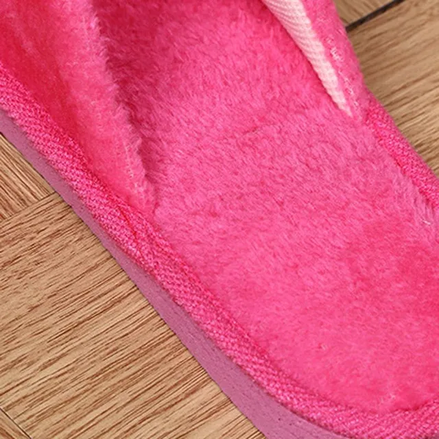 Unisex home plush slippers