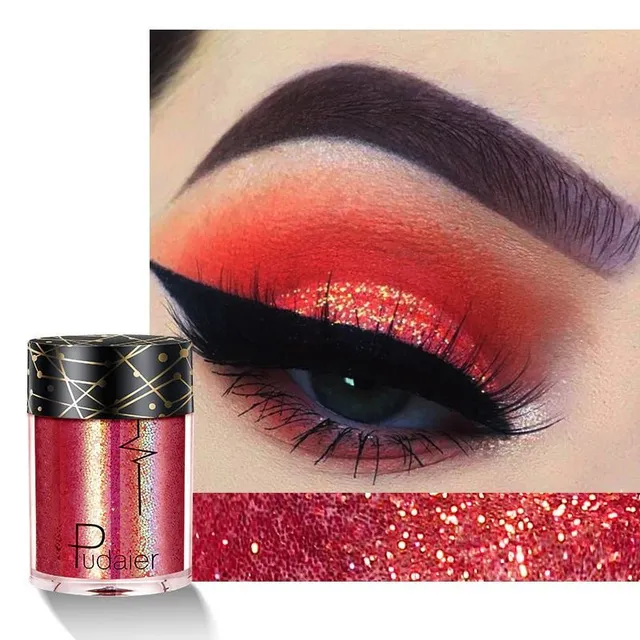 Luxury glitter in several color variants with universal use on eyes, lips and body