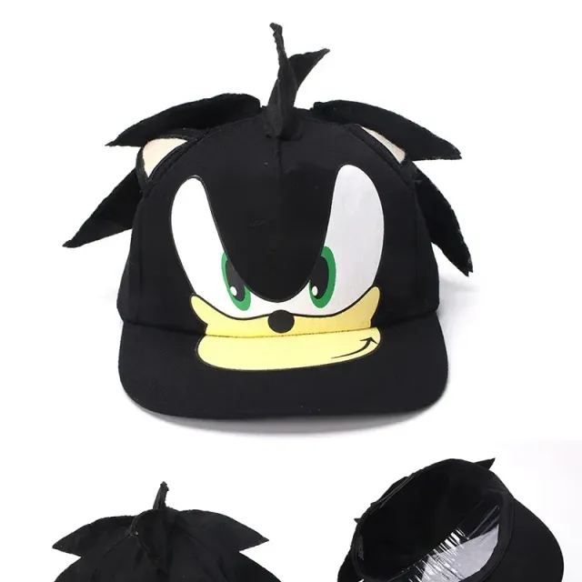 Stylish baby cap with spikes in Sonic's design
