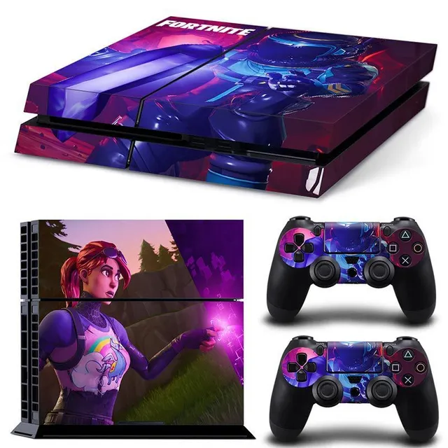 Protective self-adhesive cover for Fortnite-printed game controllers TN-PS4-8764