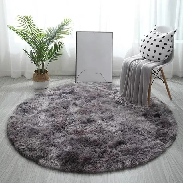 Fluffy Round Carpet Rzadko