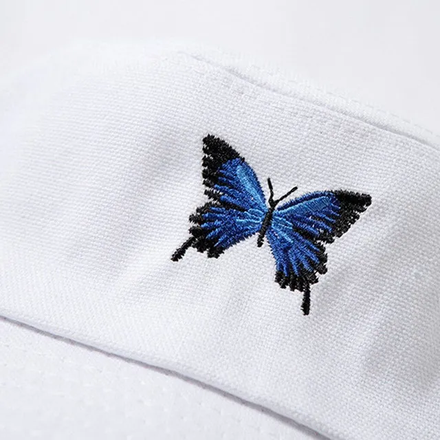Palarie eleganta pentru femei Butterfly (White)