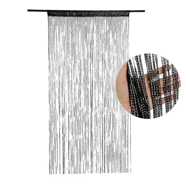 Decorative beaded curtain