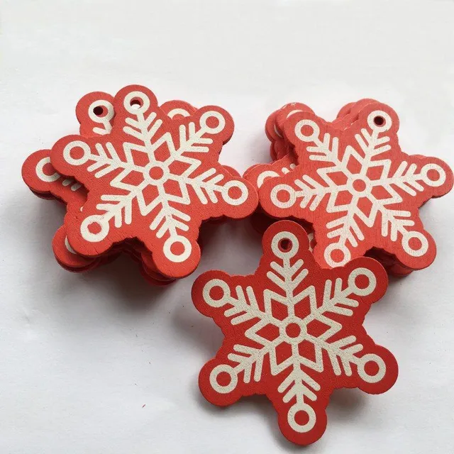 Wooden Christmas Ornaments 10pcs