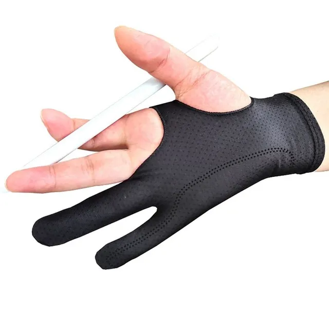Praktická poloviční rukavice na spodní část dlaně proti rozmazání kresby - více variant