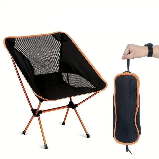Ultralehká Skládací Židle pro Všechny Pohody - Kemp, Pláž, Turistika, Piknik, Rybaření