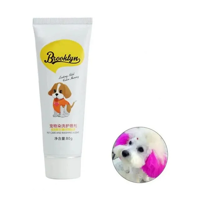 Hair color for dogs and cats Hair coloring cream 80 g Pets accessories