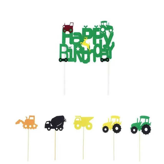 Children's party decoration - Tractor set