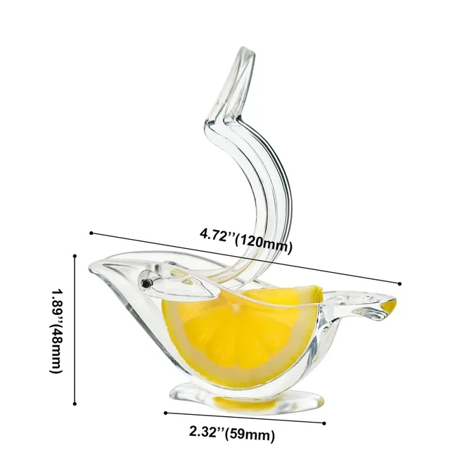 Practical citrus moon juicer - ideal for use on steaks and sauces