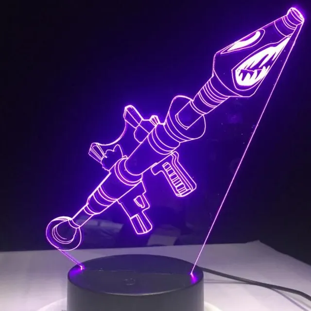 Gyönyörű asztal 3D lámpa Fortnite 3d led lamp 5