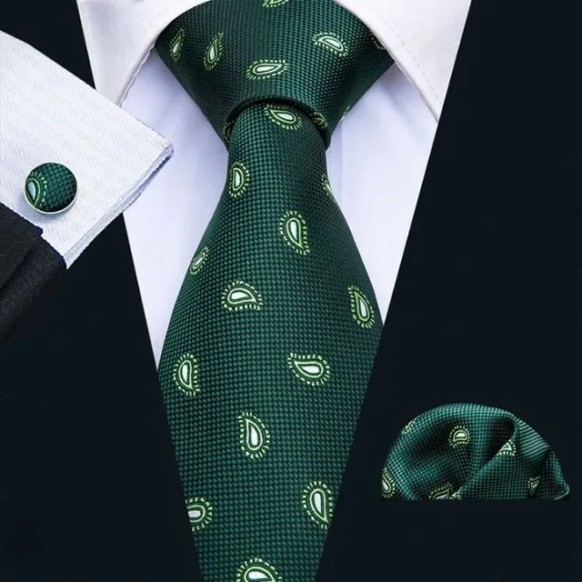 Men's formal luxury set | Tie, Handkerchief, Cufflinks