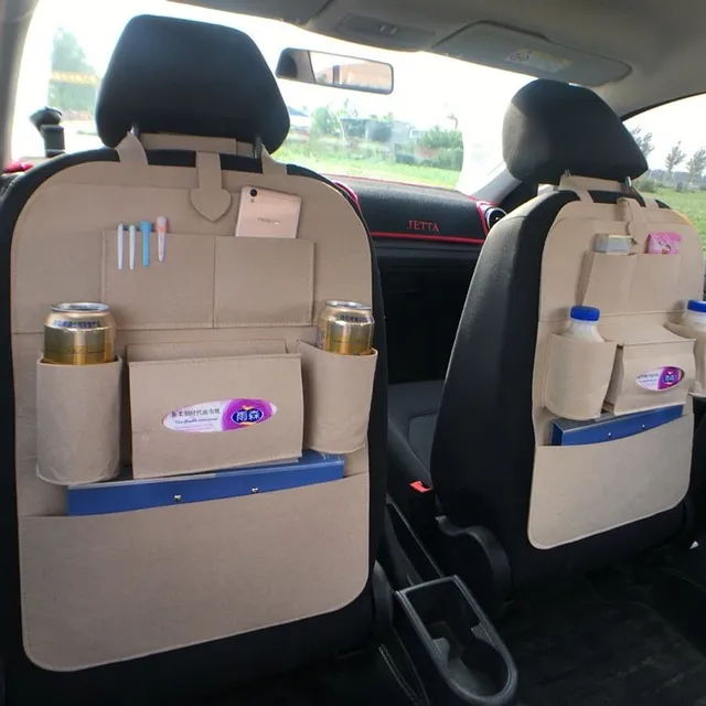 Practical storage organizer in the car