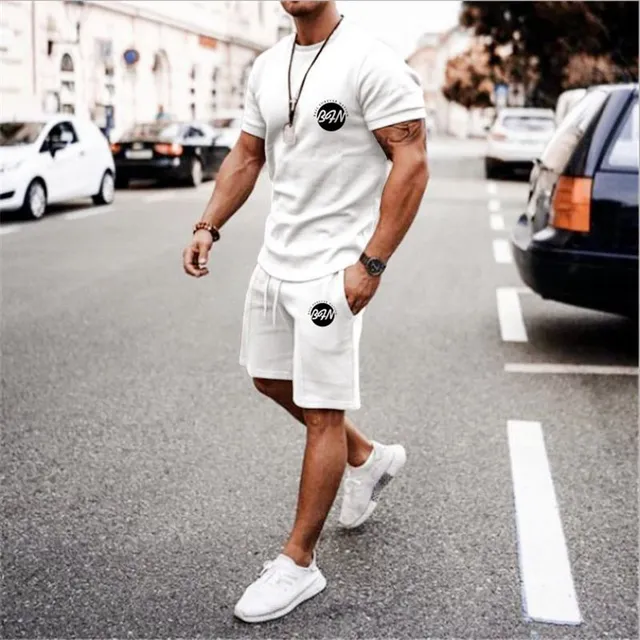 Men's summer clothing set - shorts and t-shirt